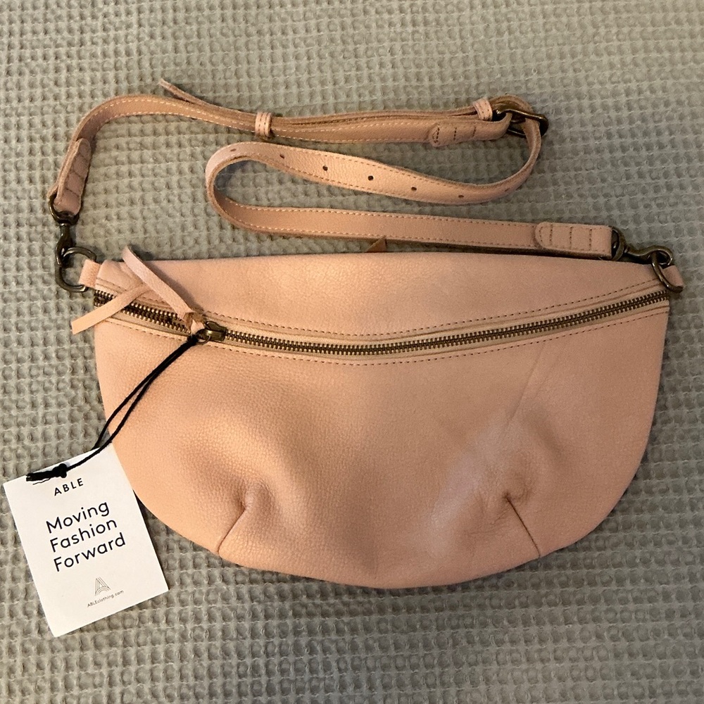 Able Berkeley Belt Bag NWT in Rose Water